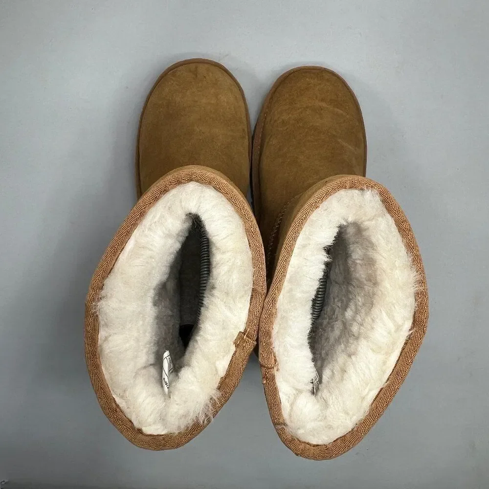 Koolaburra Women's Size 9 Koola Short Chestnut Suede‎ Winter Boots